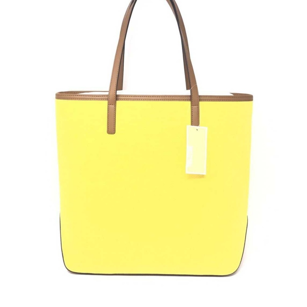 NWT Michael Kors Kempton Sunflower Yellow Tote - Picture 4 of 8